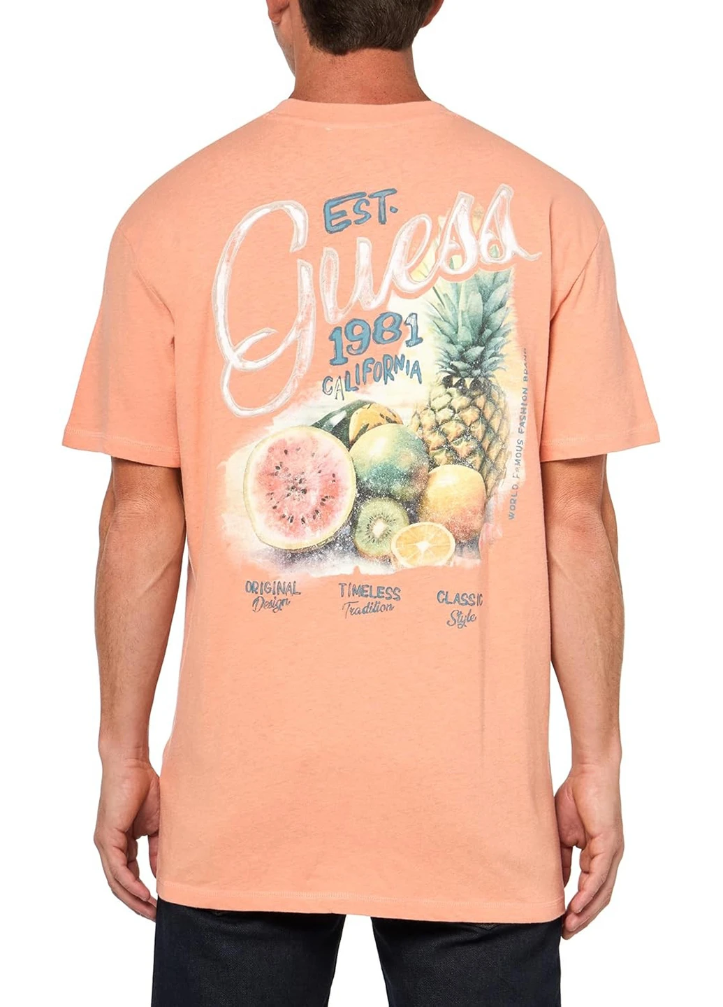 Помаранчева футболка Guess