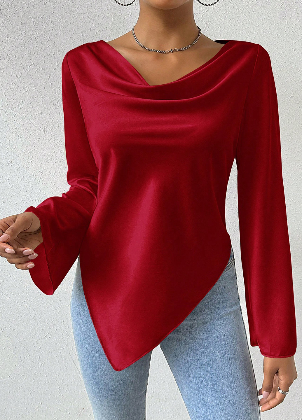 Красная блуза SHEIN