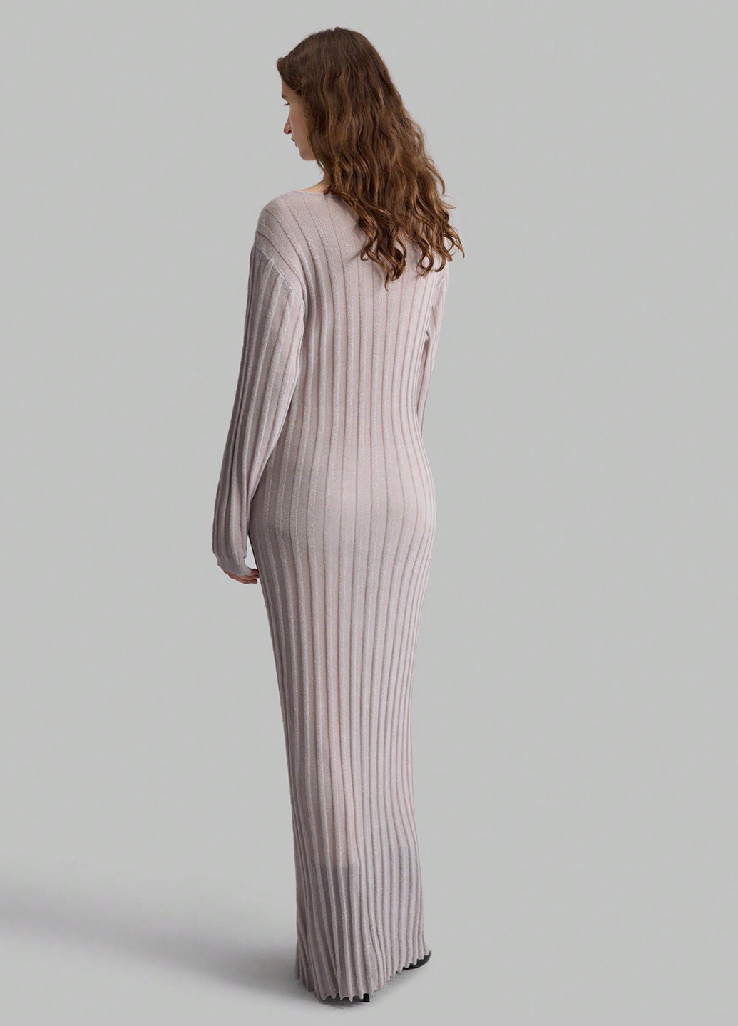 Сіра кежуал сукня силуетна, сукня светр SHEIN однотонна