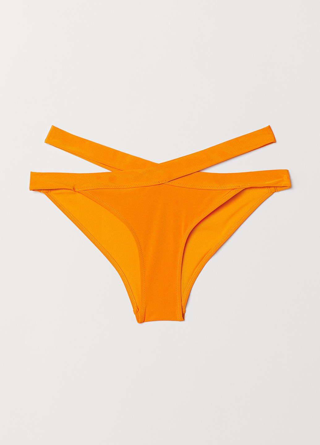 Купальні труси H&M бікіні однотонні помаранчеві пляжні поліестер