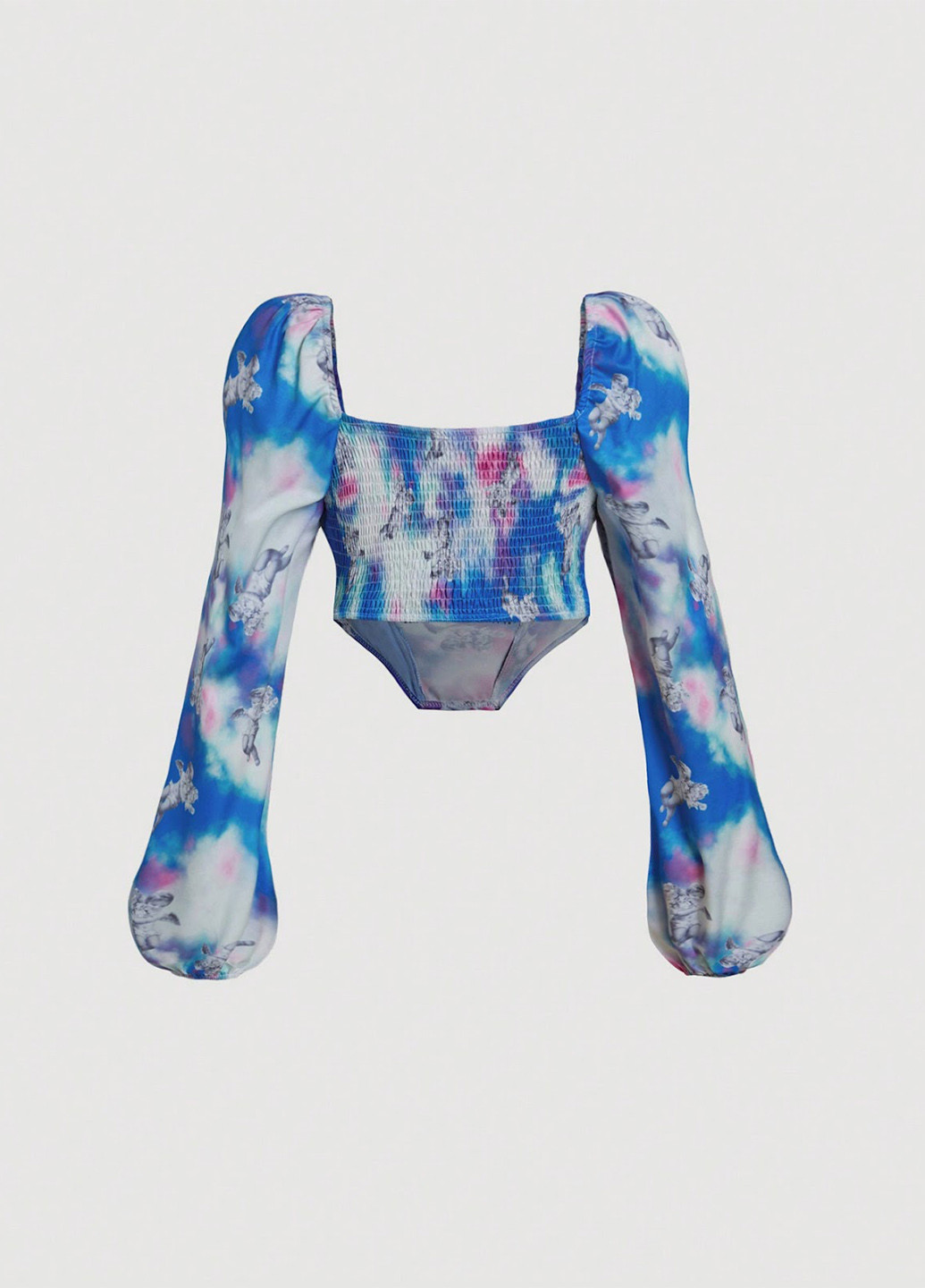 Комбинированная блуза SHEIN