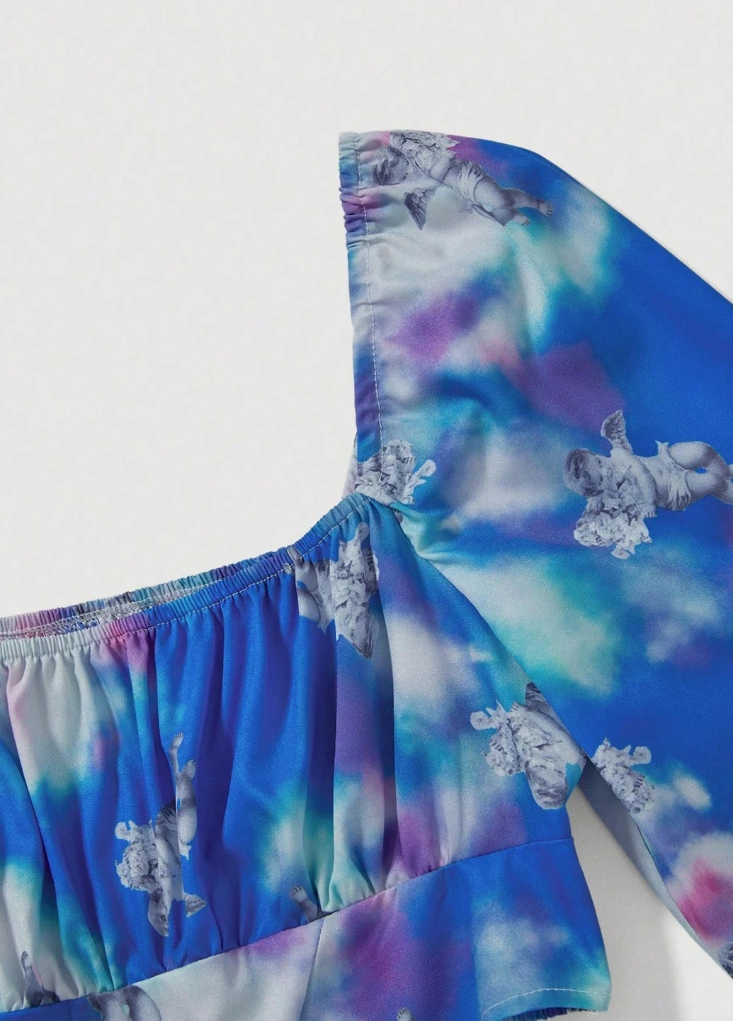 Комбинированная блуза SHEIN