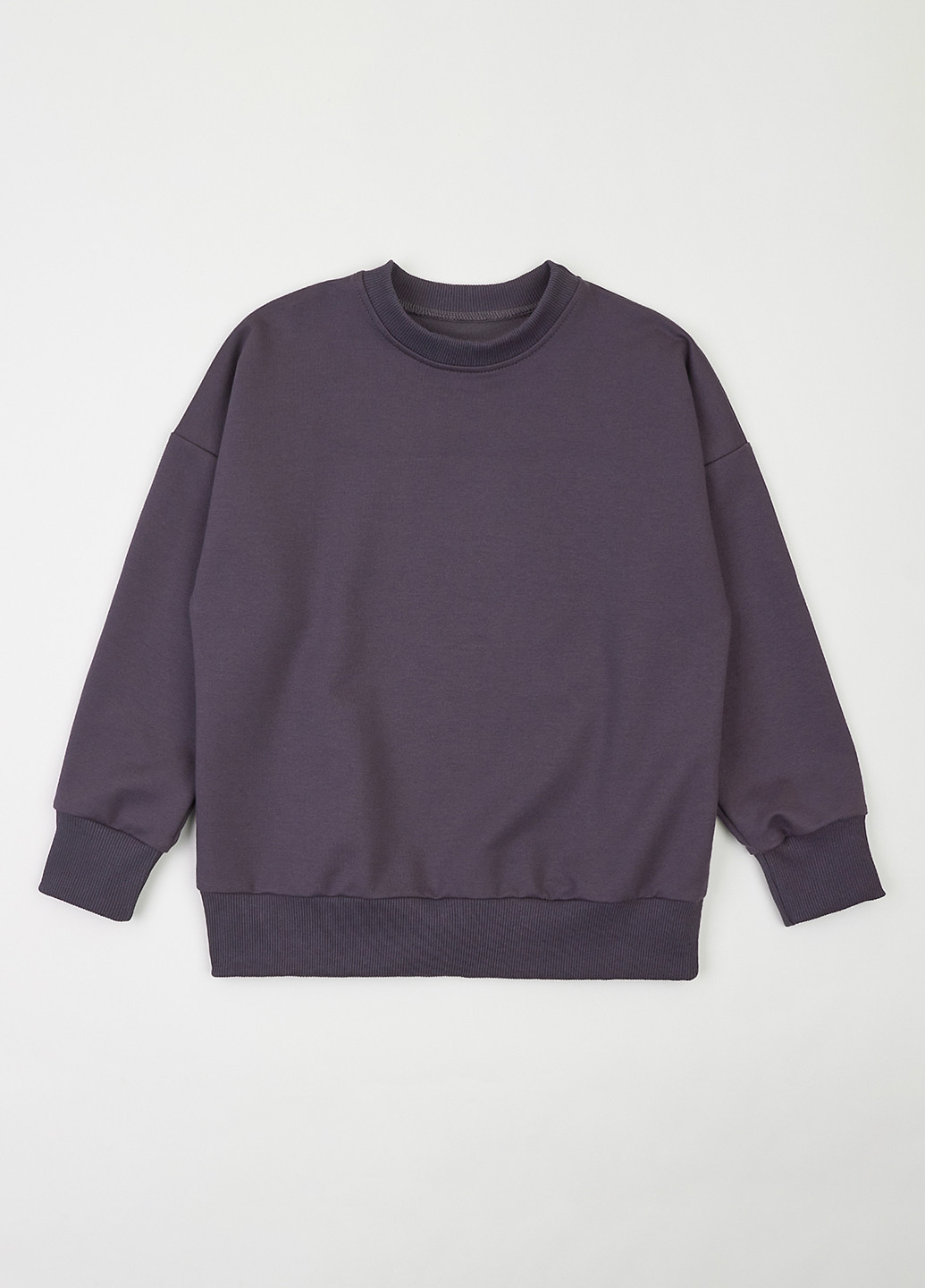 Темно-серый свитшот Фламинго однотонный без декора (303403259)