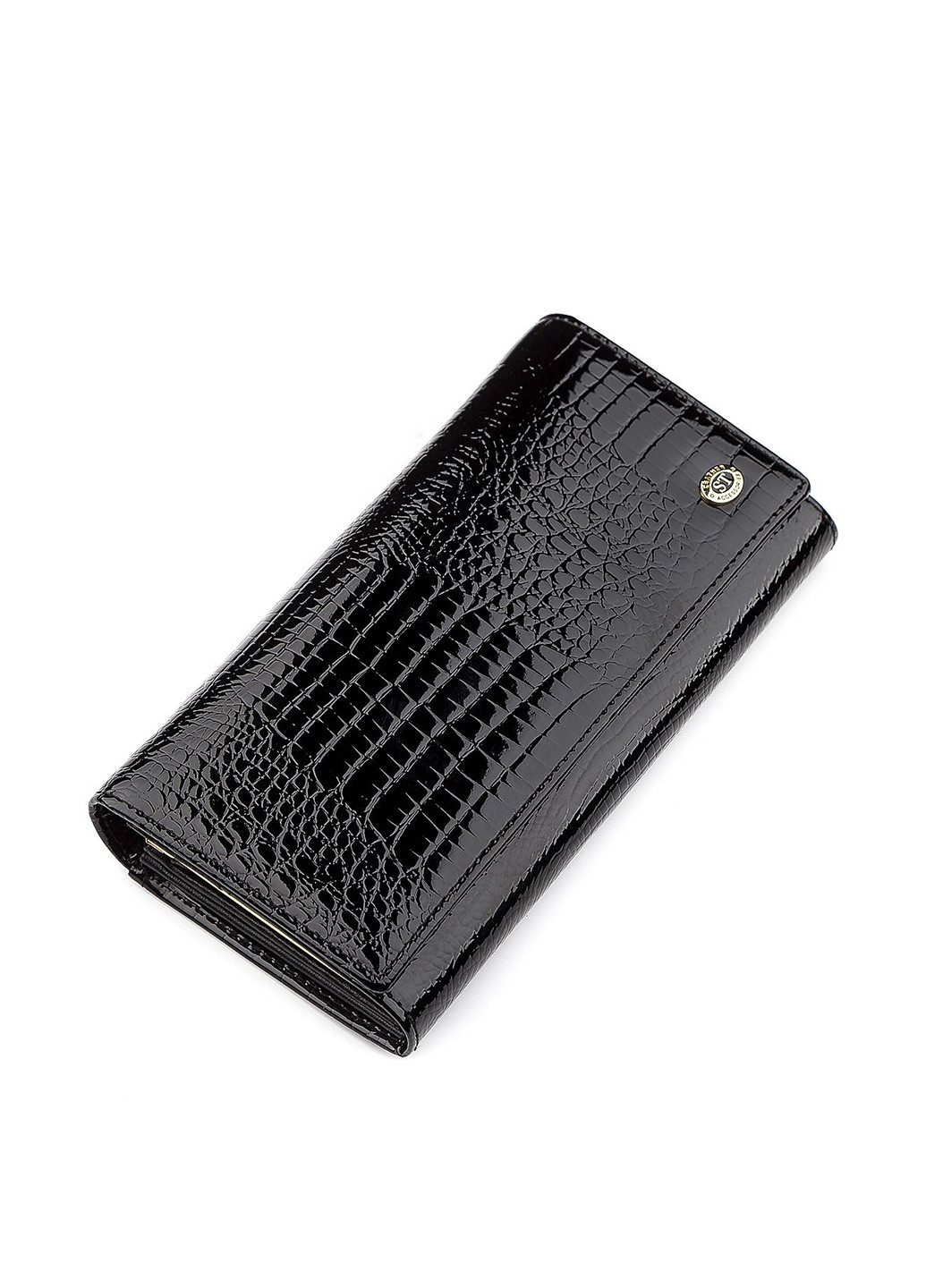 Кошелек ST Leather Accessories чёрный кэжуал