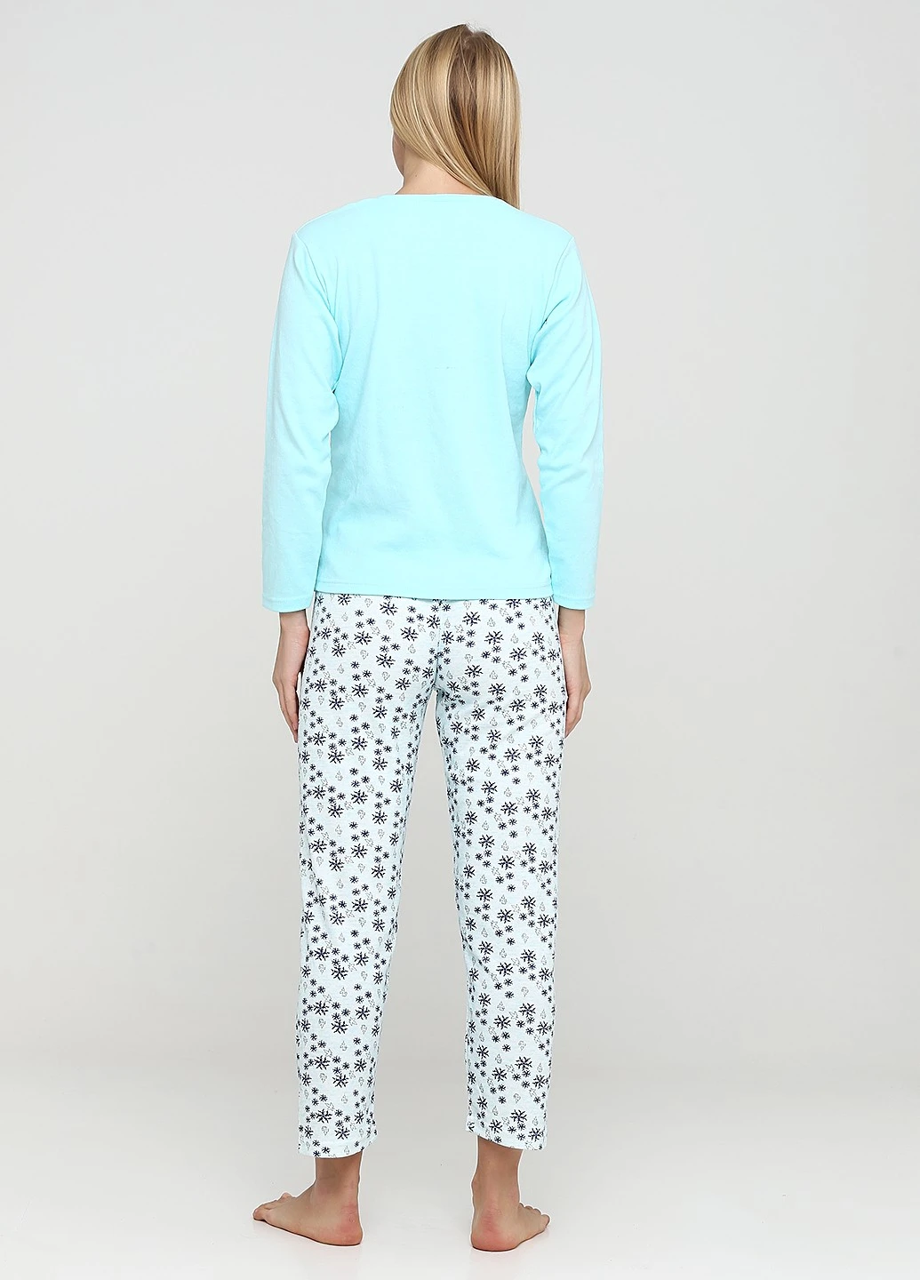 М'ятна зимня комплект щільний трикотаж (світшот, штани) Glisa Pijama