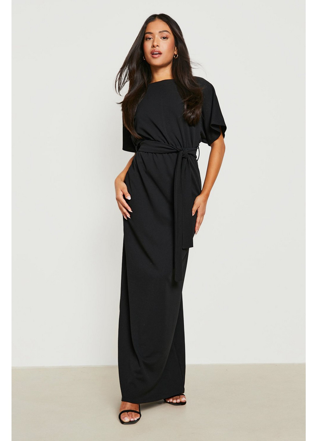 Чорна кежуал сукня футляр Boohoo однотонна