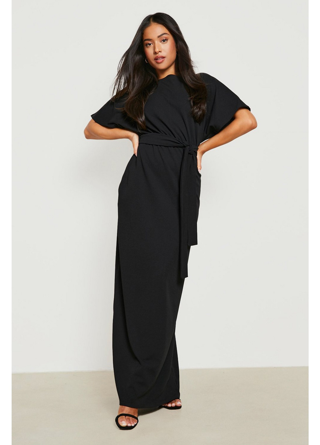 Чорна кежуал сукня футляр Boohoo однотонна