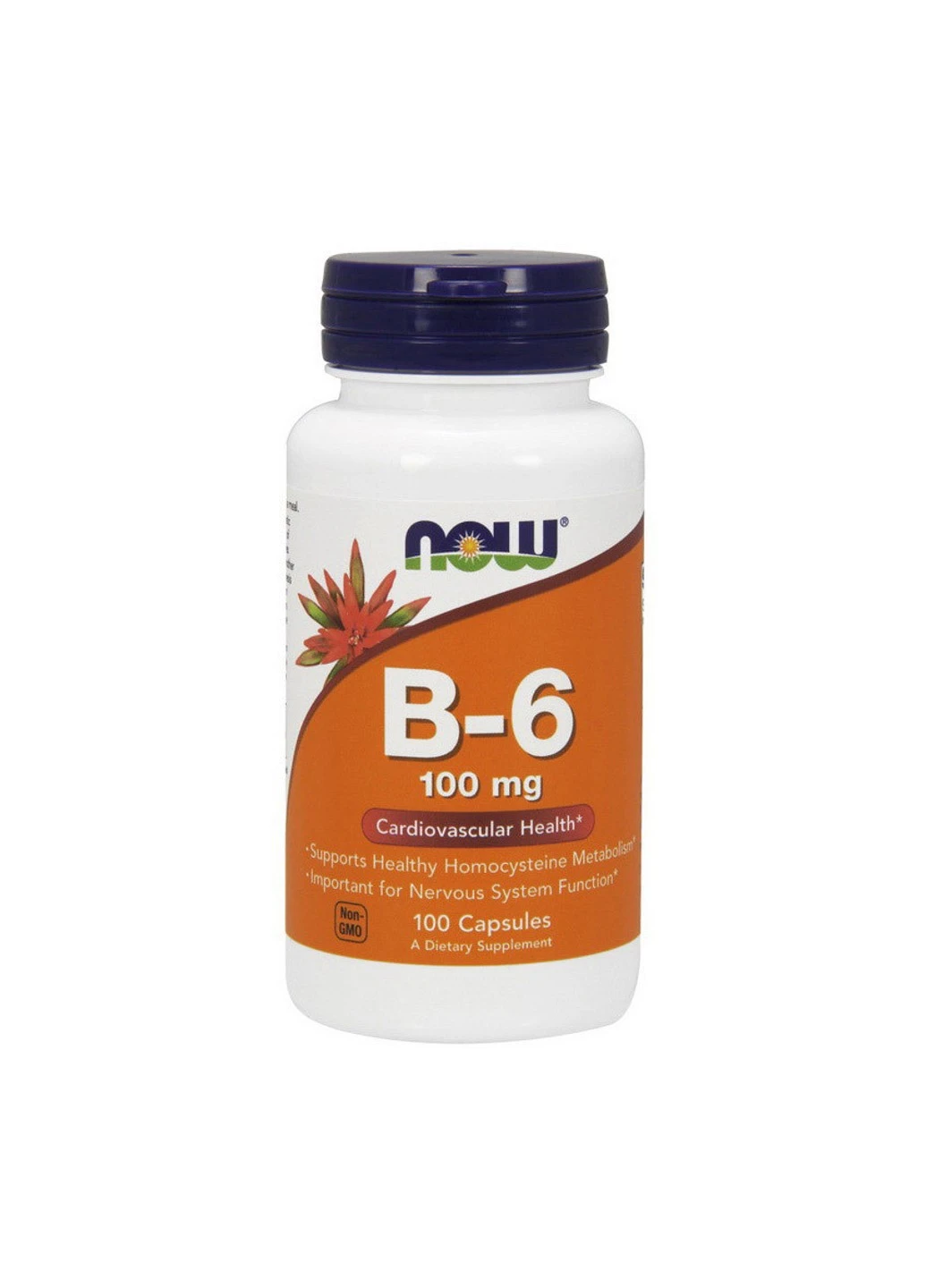 Вітамін Б6 B-6 100 mg (100 капс) піридоксин нау фудс Now Foods (255410334)