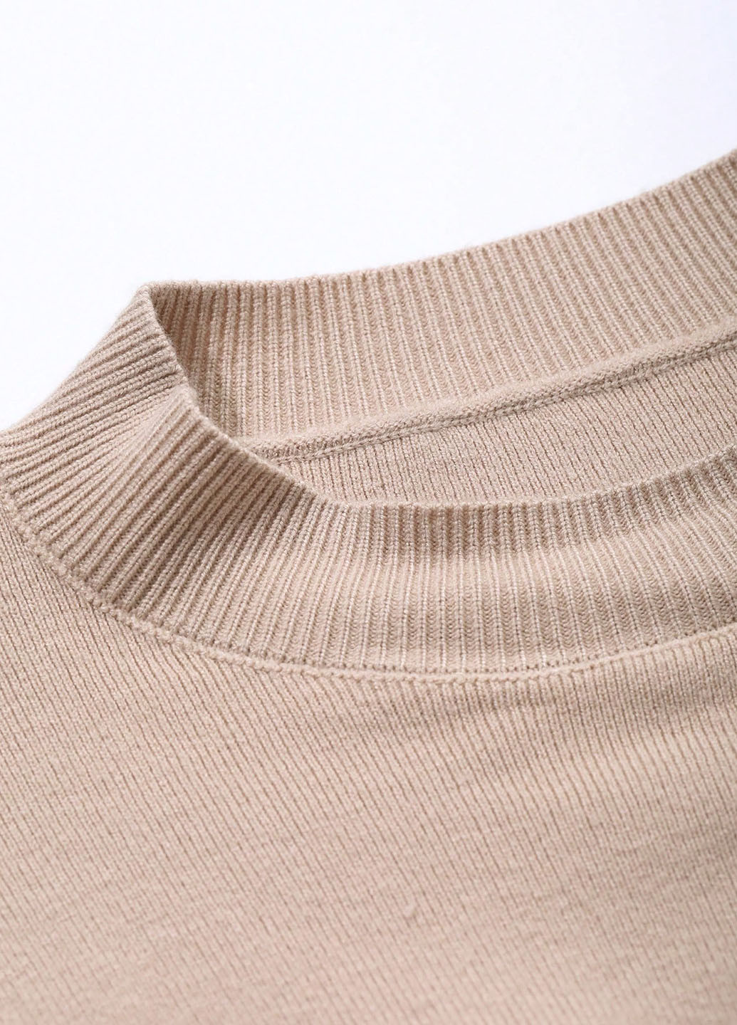 Бежевый демисезонный комплект (платье, накидка) SHEIN