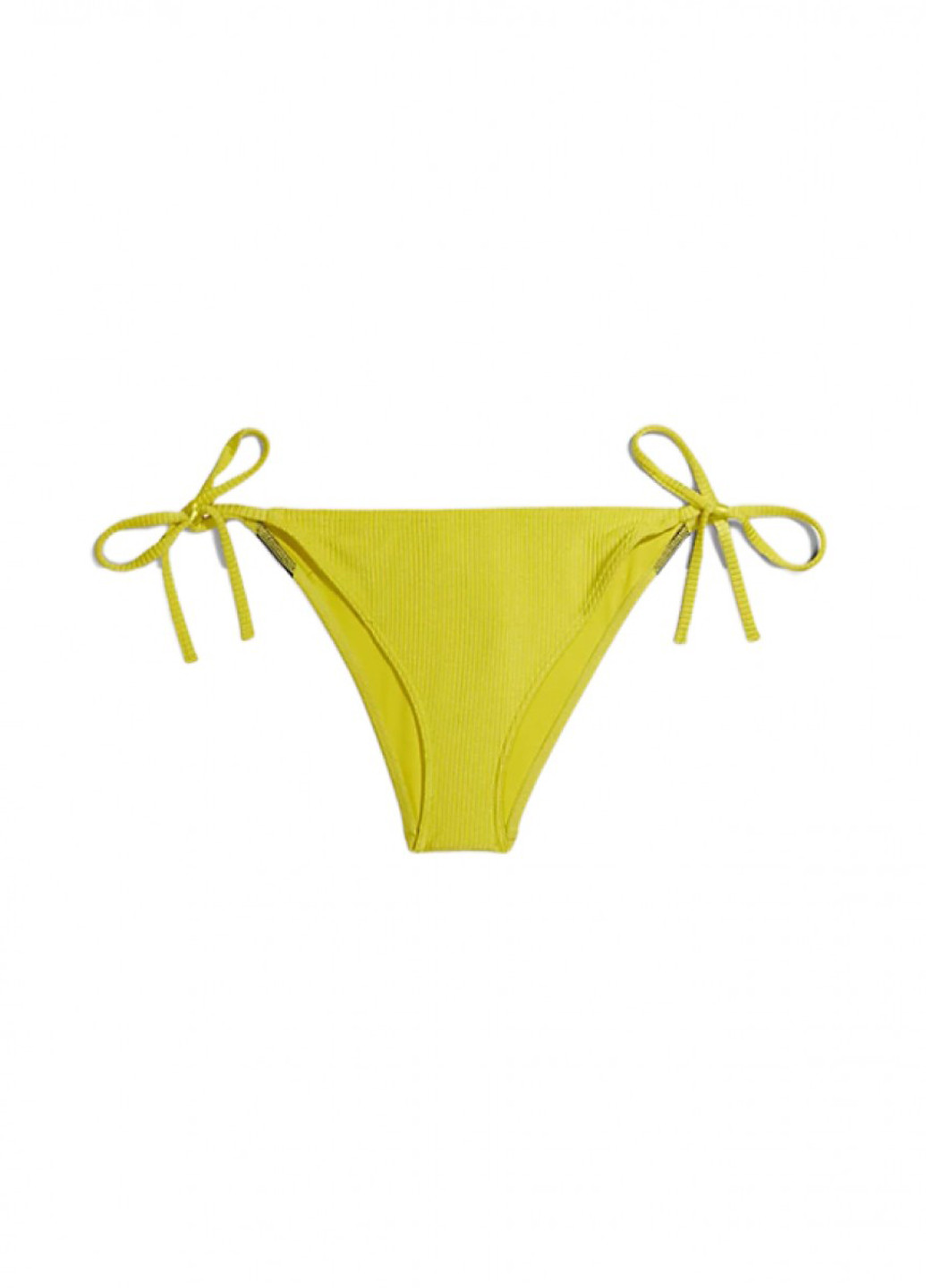 Салатовые купальные трусики с надписью Calvin Klein