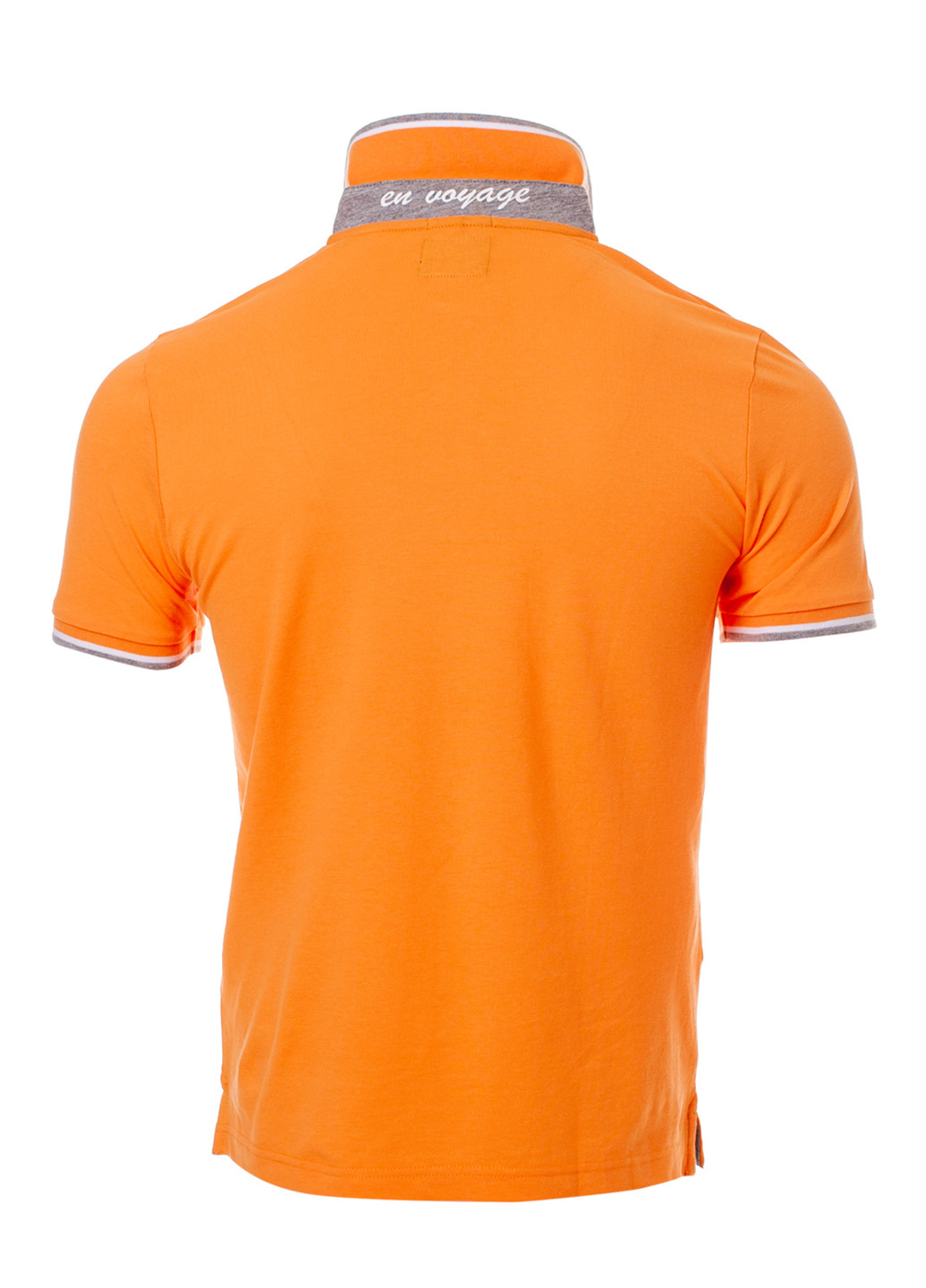Оранжевая футболка-поло для мужчин Pierre Cardin однотонная
