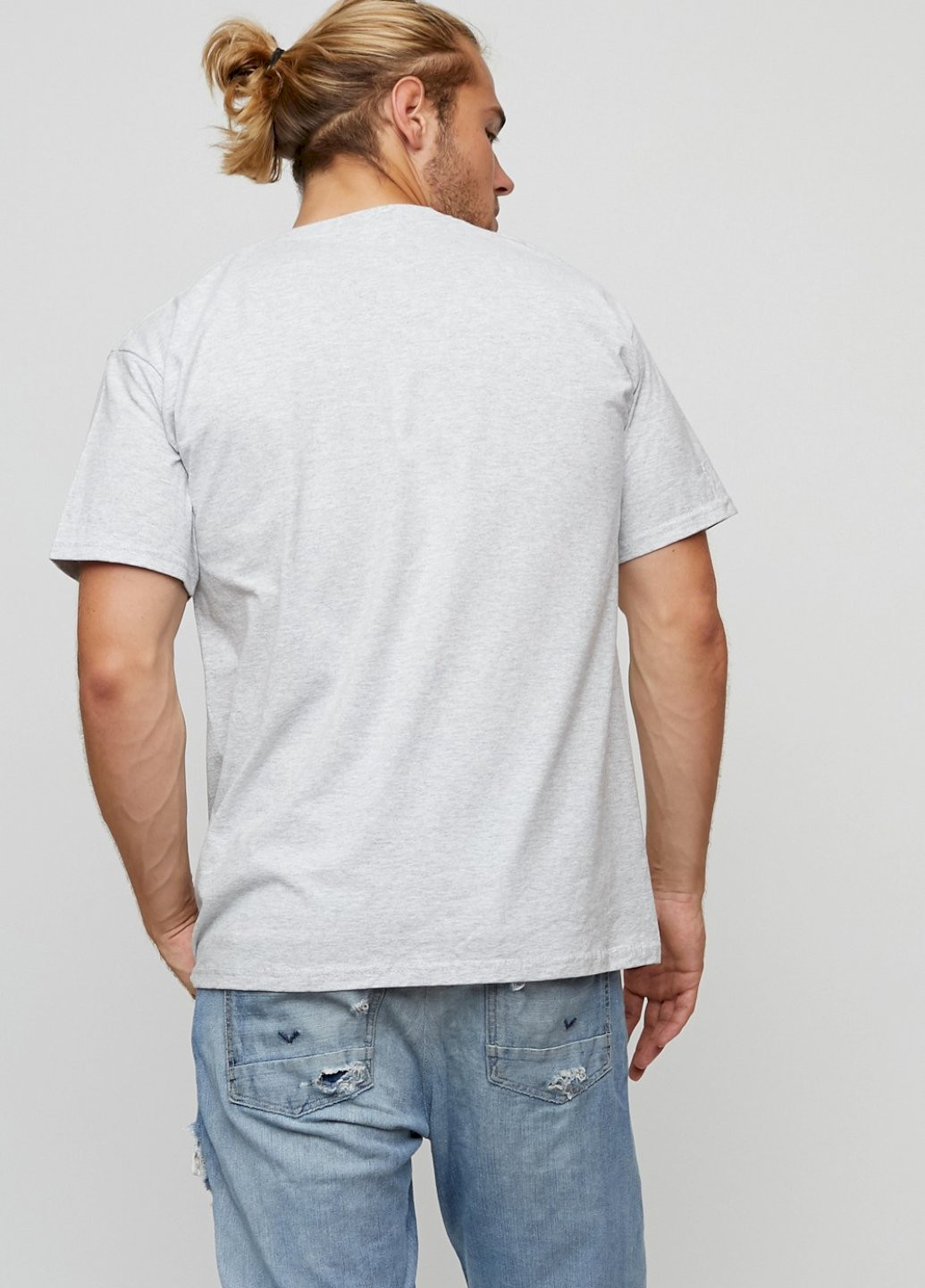 Сіра футболка чоловіча basic YAPPI