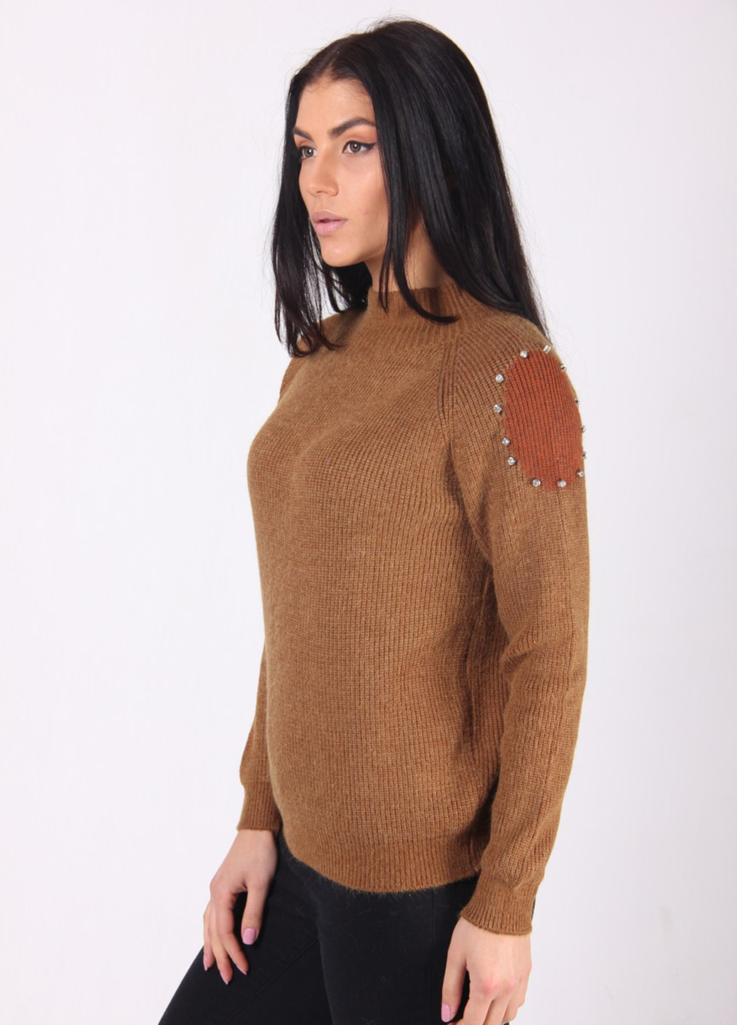 Коричневый демисезонный свитер Ladies Fasfion
