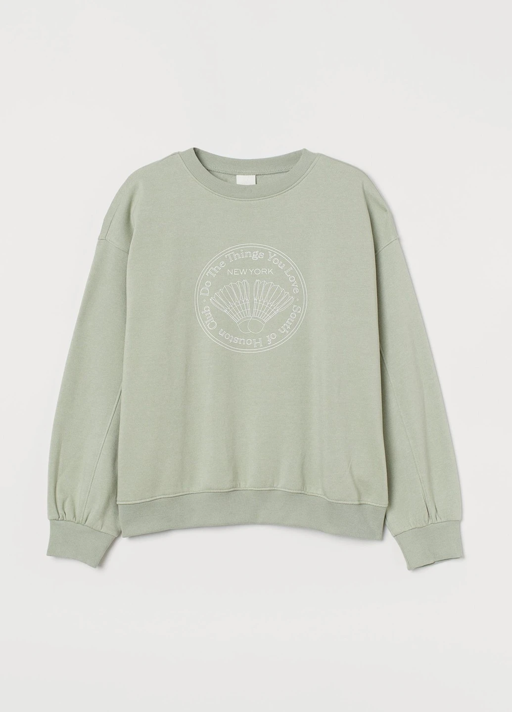 Фісташковий світшот H&M малюнок (252628919)
