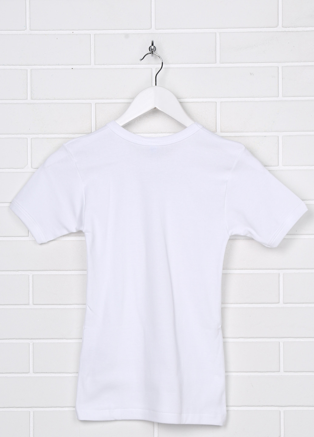 Белая демисезонная футболка с коротким рукавом NINETTA