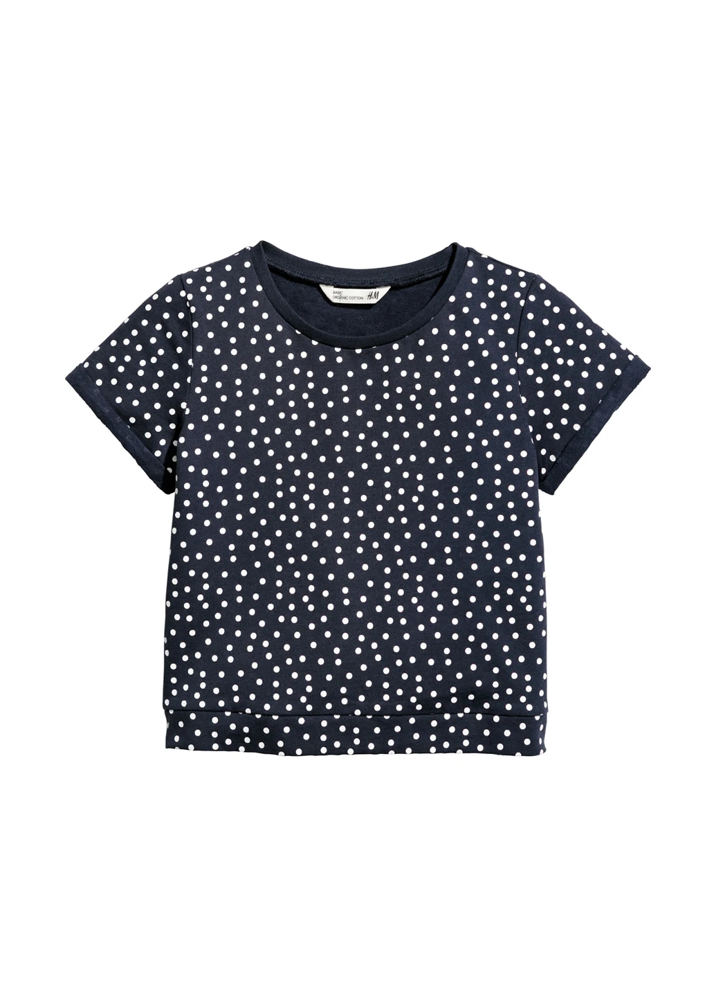 Темно-синяя летняя футболка H&M