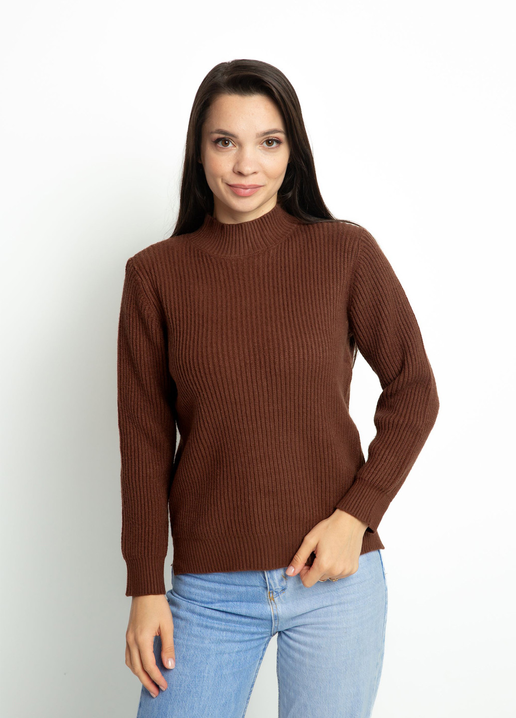 Кавовий демісезонний светр Time of Style