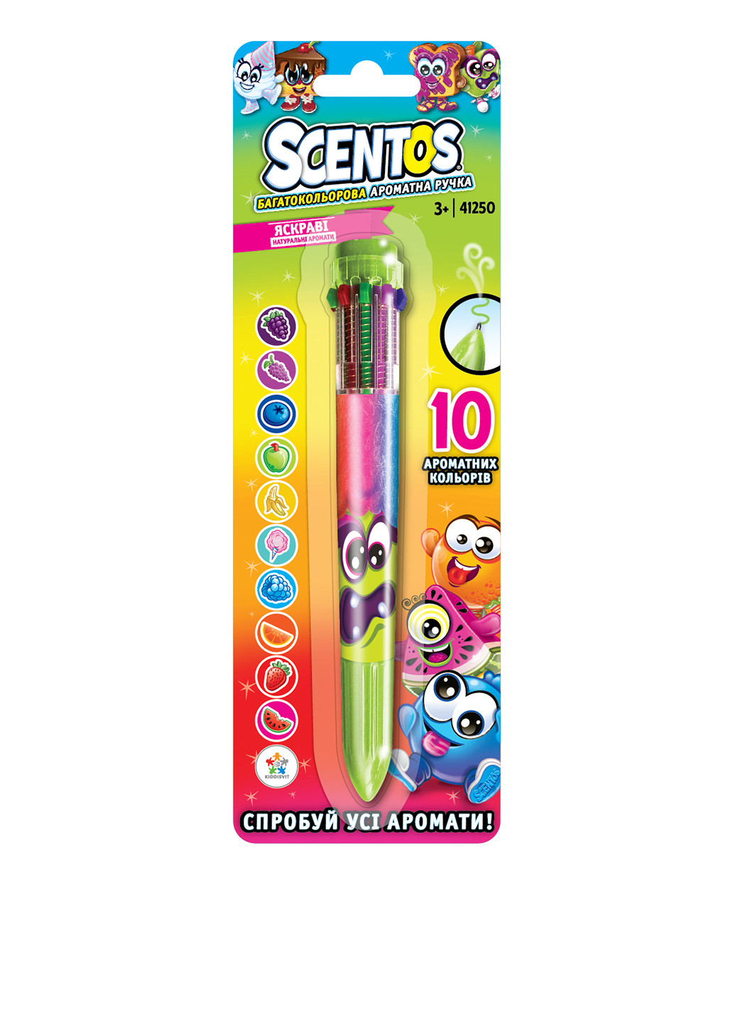 Многоцветная ароматная ручка Волшебное Настроение (10 цветов) Scentos (134644450)