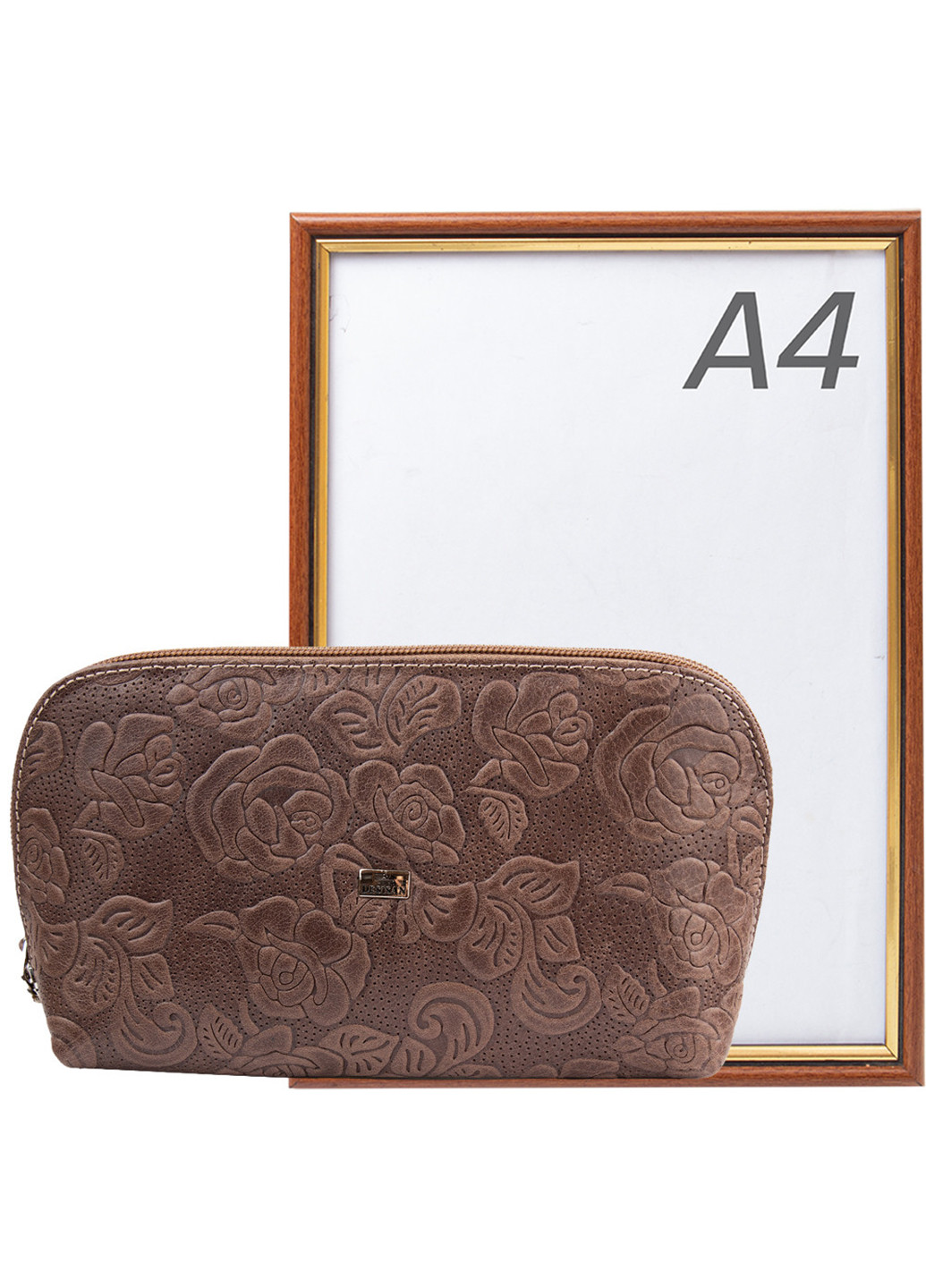 Женская кожаная косметичка 21х11,5х6 см Desisan (253174261)