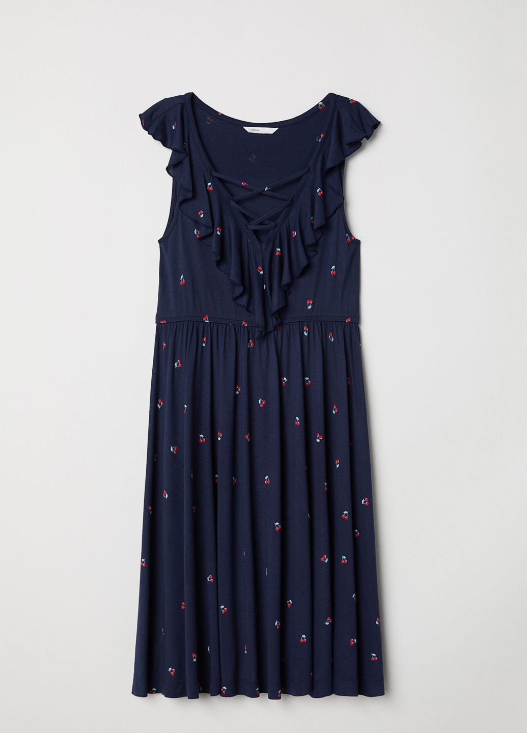 Темно-синя кежуал плаття, сукня кльош H&M турецькі огірки