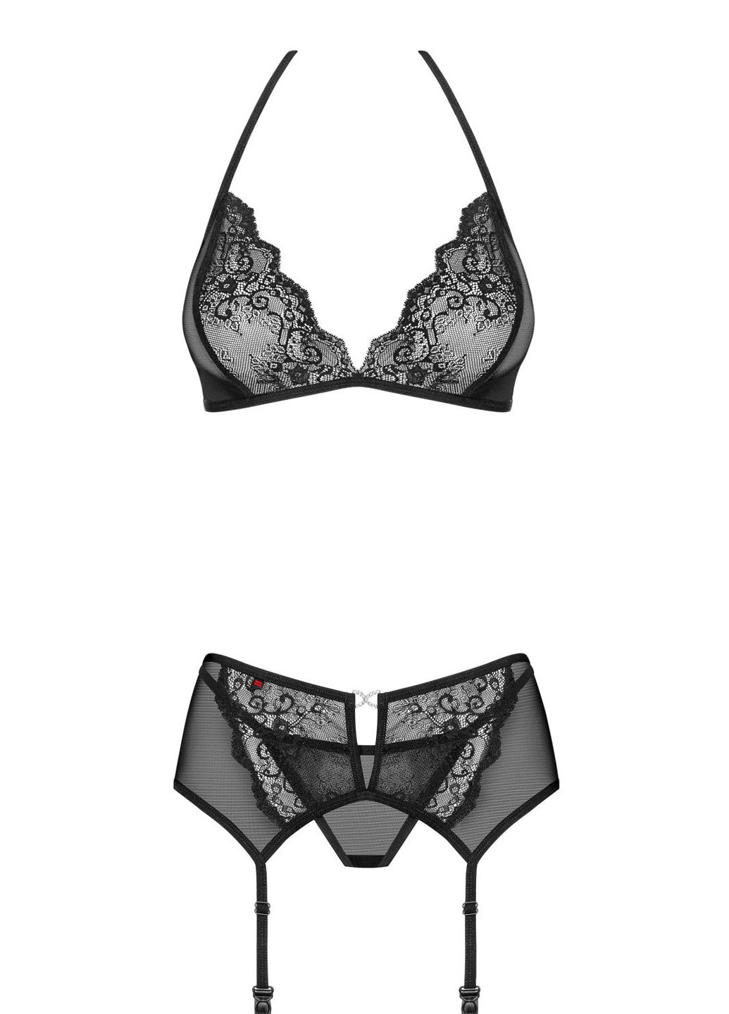 Черный демисезонный комплект Obsessive