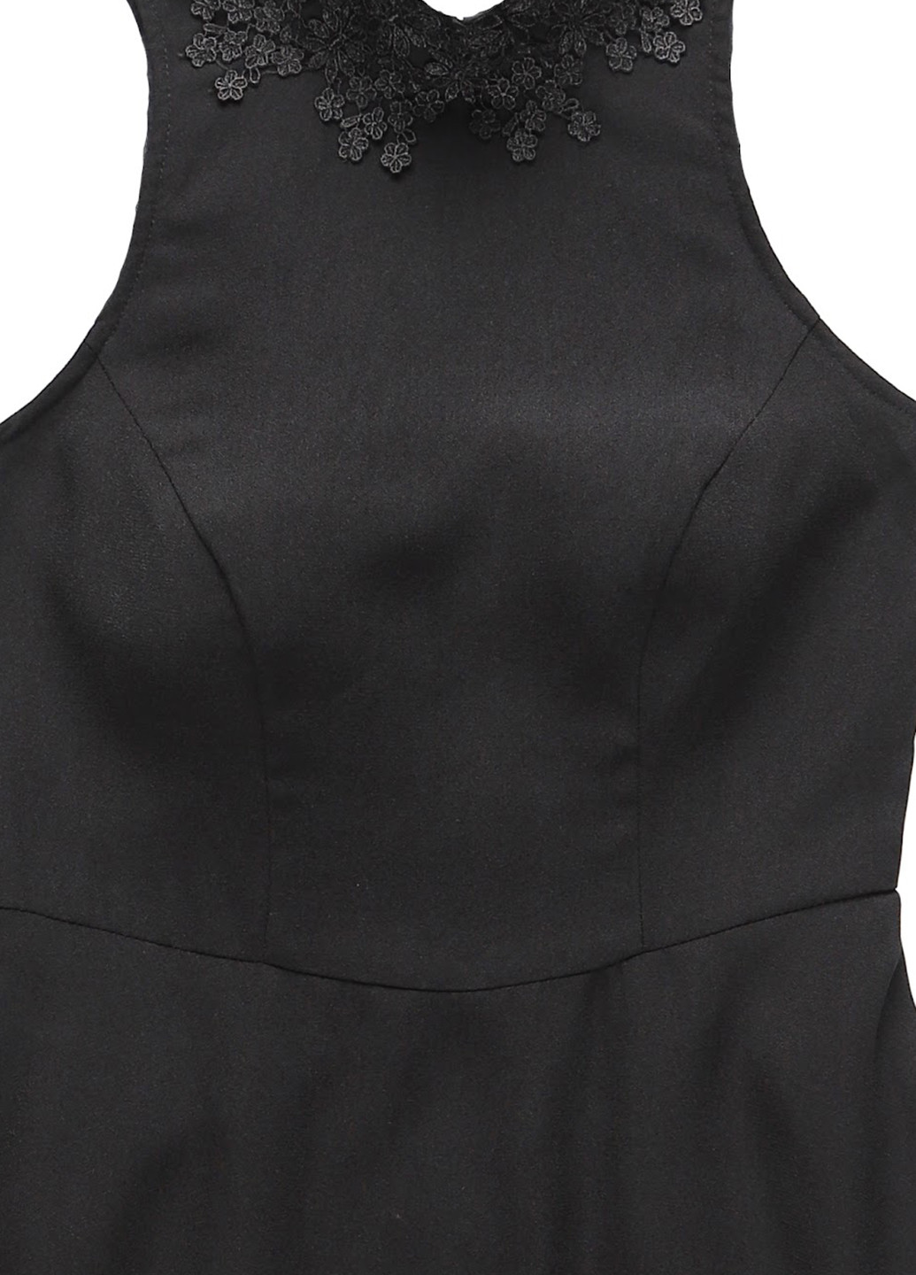 Чорна кежуал сукня кльош MINT&BERRY однотонна