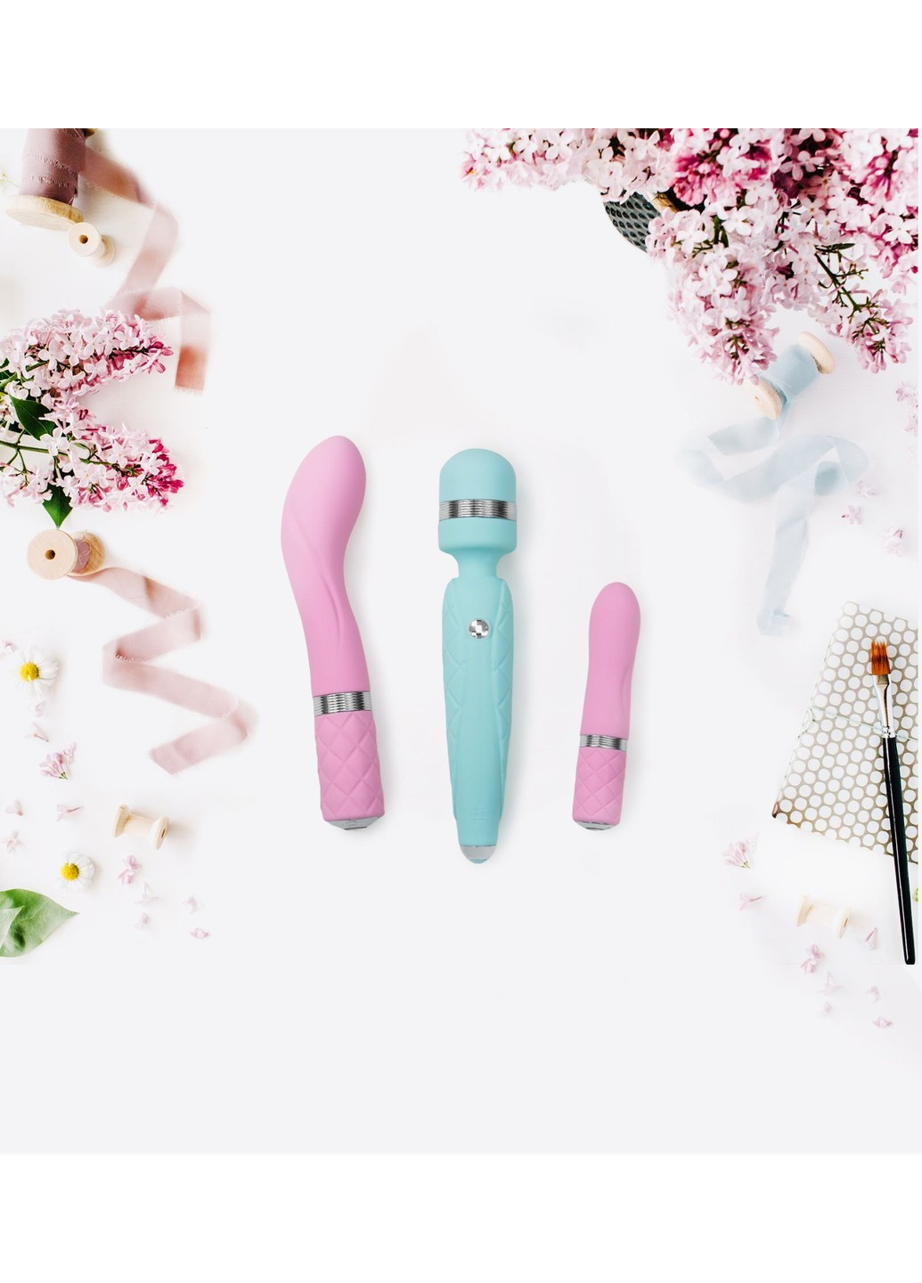 Розкішний вібратор - Sassy Pink з кристалом Сваровські для точки G, подарункова упаковка Pillow Talk (254551082)