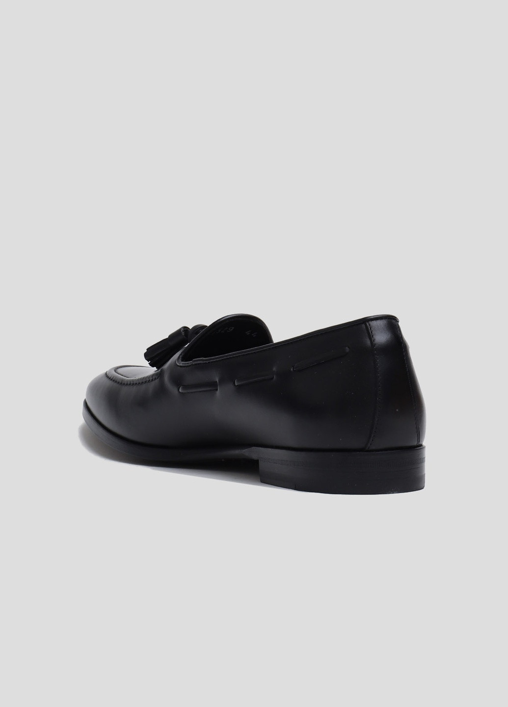 Черные черные кожаные лоферы Roberto Morelli