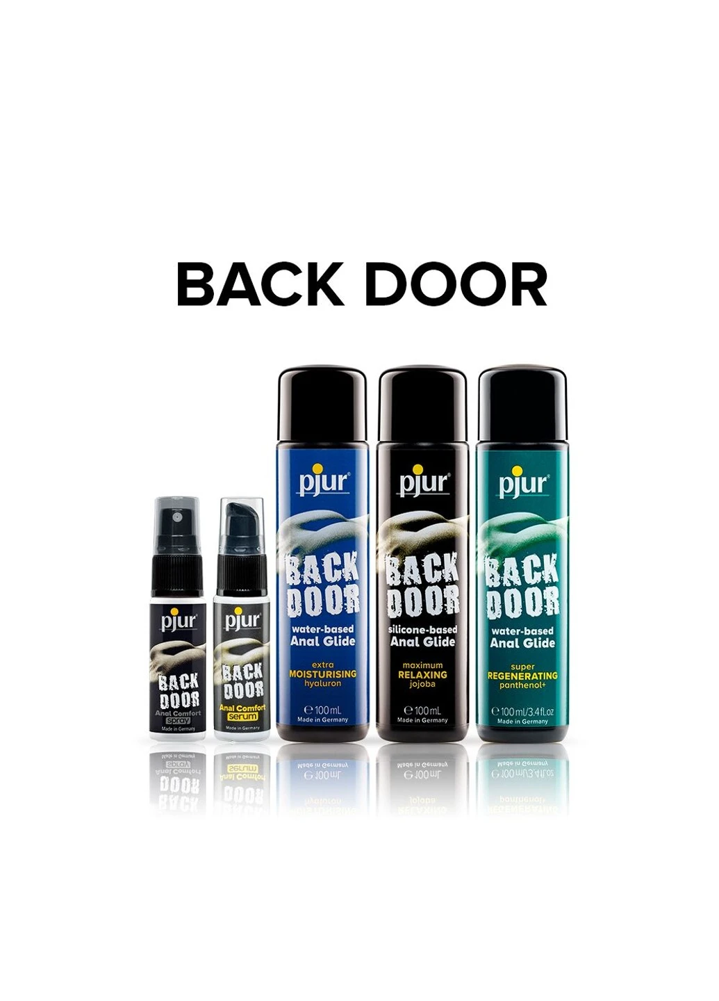 Анальна змазка backdoor anal Relaxing jojoba silicone 100 мл на силіконовій основі з олією жожо Pjur (254583398)