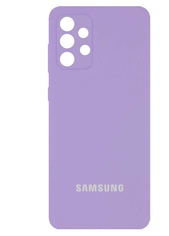 Чехол Silicone Cover Full Camera (AA) для Samsung Galaxy A72 4G / A72 5G Сиреневый / Dasheen (is_00000048775_40) Epik (238480232)