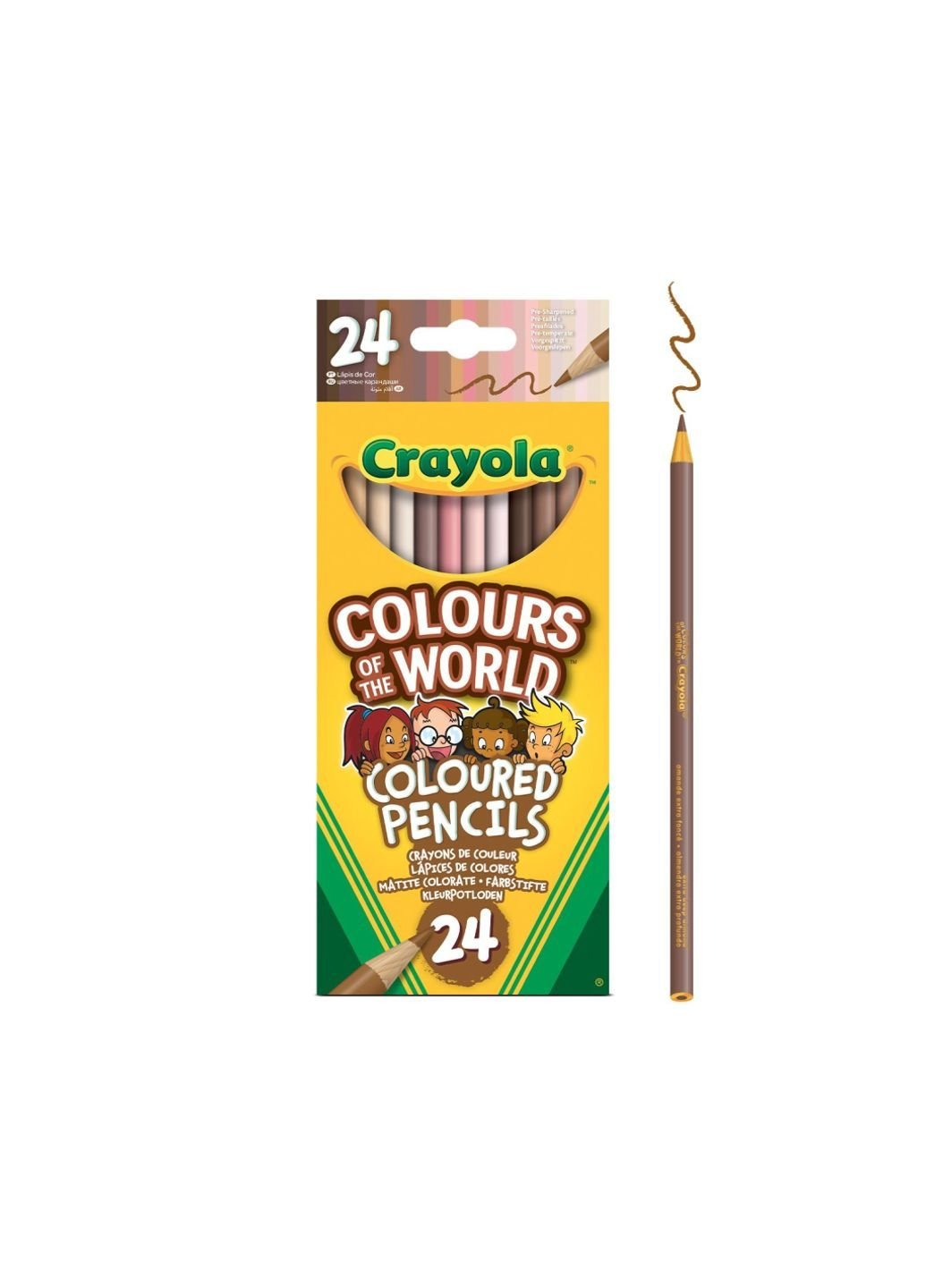Карандаши цветные Colours of the World 24 шт (68-4607) Crayola (254068293)