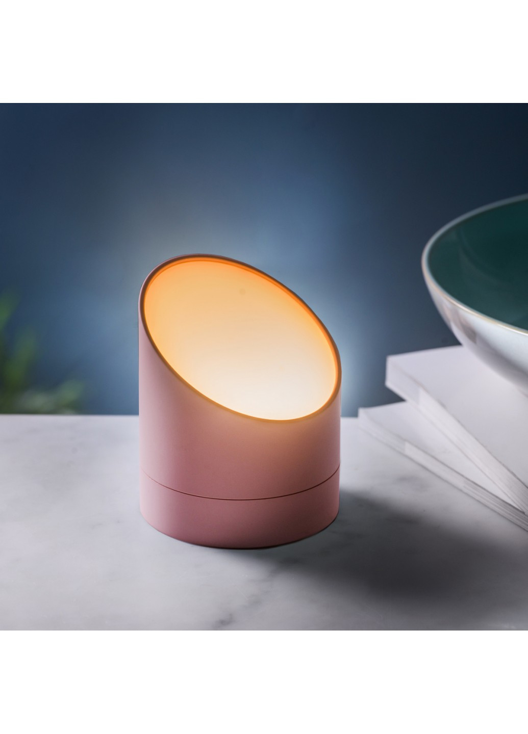 Будильник-лампа "THE EDGE LIGHT" з регулюванням яскравості; рожевий Gingko (210962538)