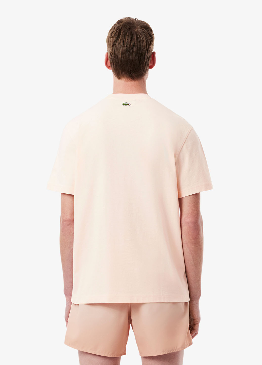 Бледно-розовая футболка Lacoste