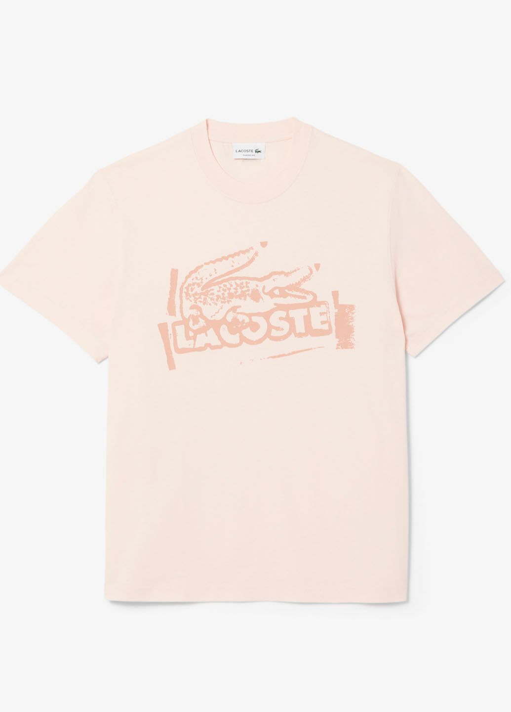 Бледно-розовая футболка Lacoste