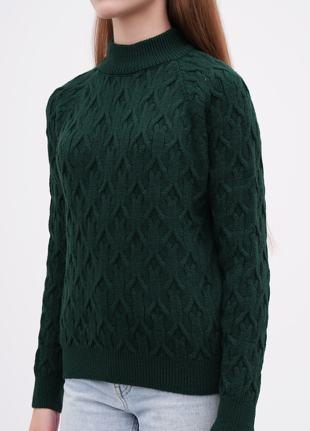 Темно-зеленый зимний свитер EQUILIBRI
