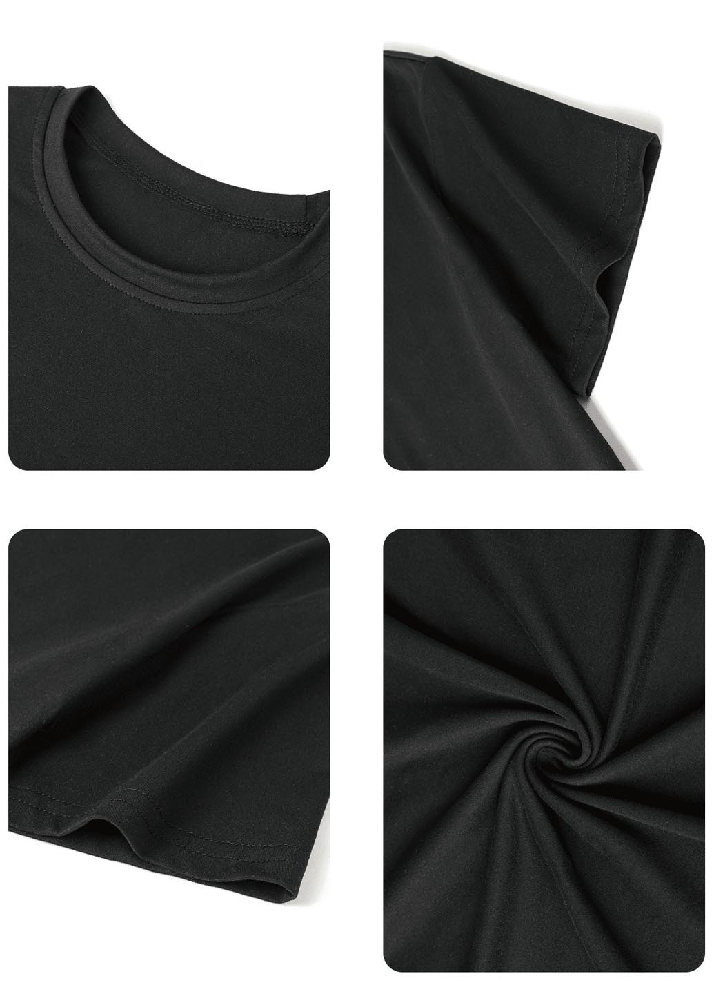 Черная летняя футболка SHEIN