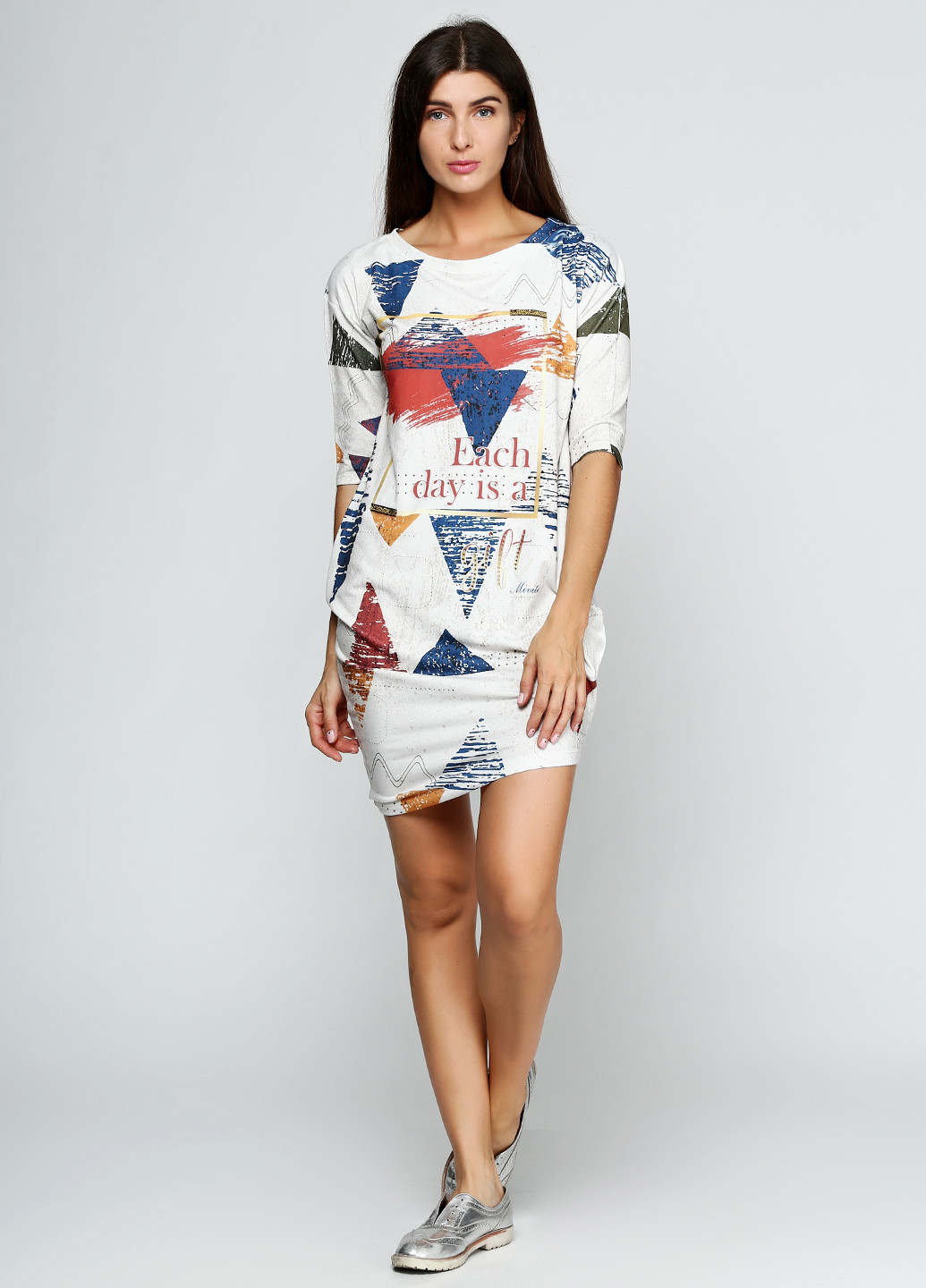 Бежевое кэжуал платье Mivite