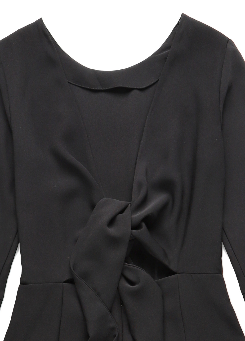 Комбинезон H&M комбинезон-брюки однотонный чёрный кэжуал полиэстер