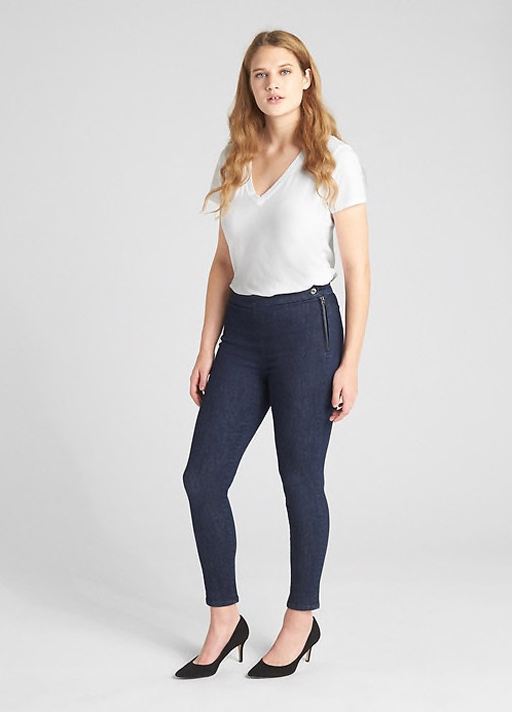 Синие демисезонные джеггинсы Gap