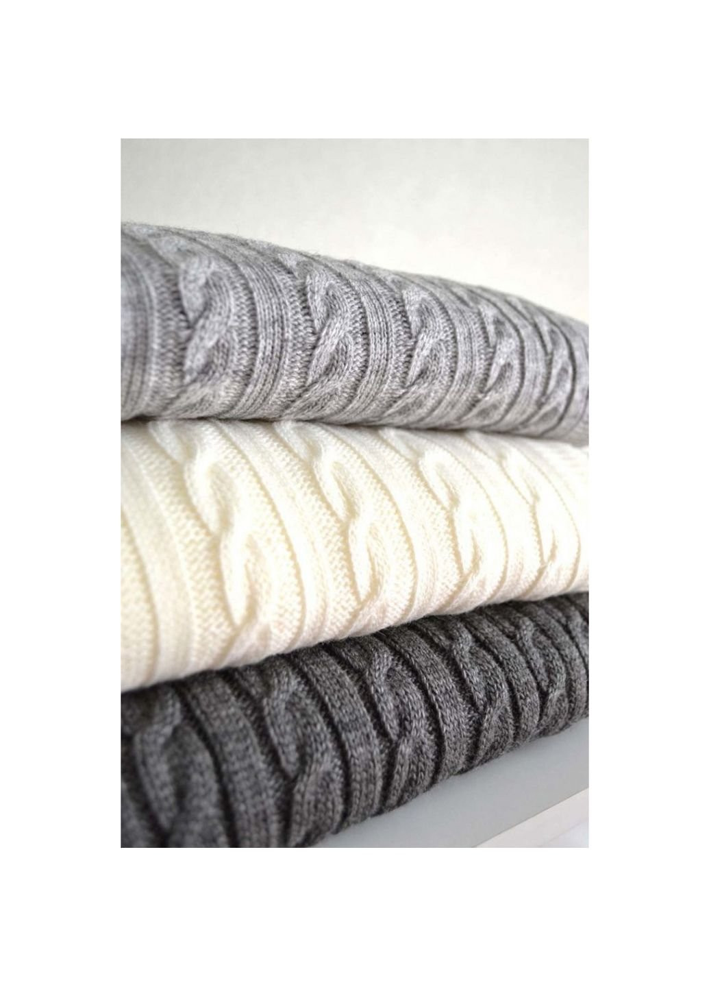 Плед Soft коси Сірий 90x130 см (11695) Прованс (254076145)