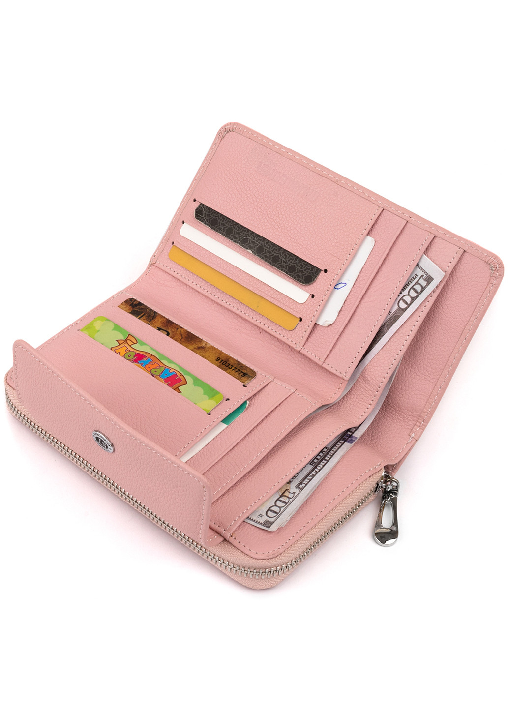 Жіночий шкіряний гаманець 19х9,5х2,5 см st leather (252128558)