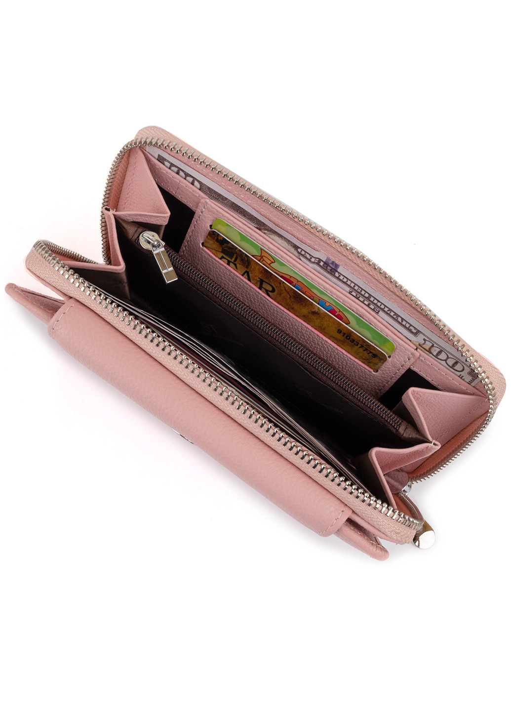 Жіночий шкіряний гаманець 19х9,5х2,5 см st leather (252128558)