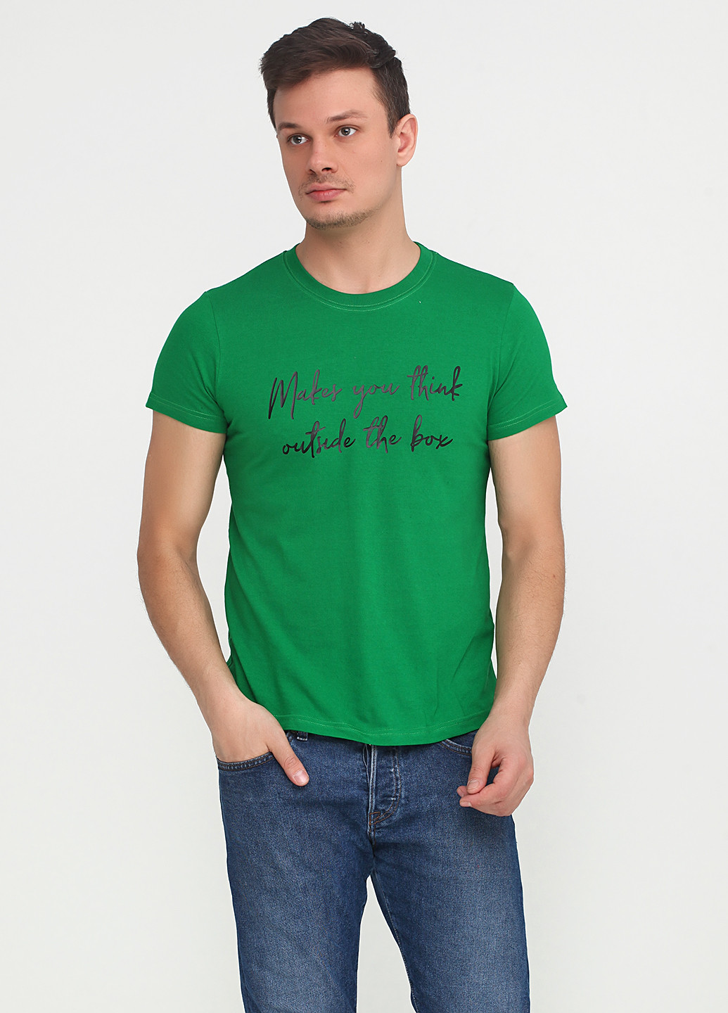 Зеленая футболка Manatki