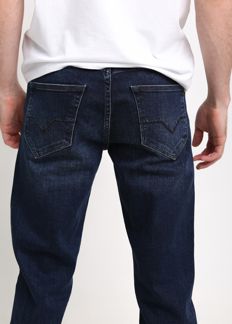 Темно-синие демисезонные прямые джинсы мужские темно-синие прямые Прямая ARCHILES