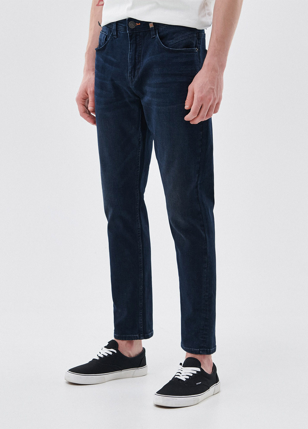 Темно-синие демисезонные регюлар фит джинсы Cropp
