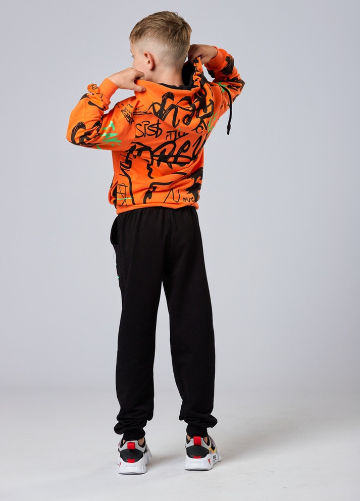 Оранжевый демисезонный спортивный костюм для мальчика Tayfur