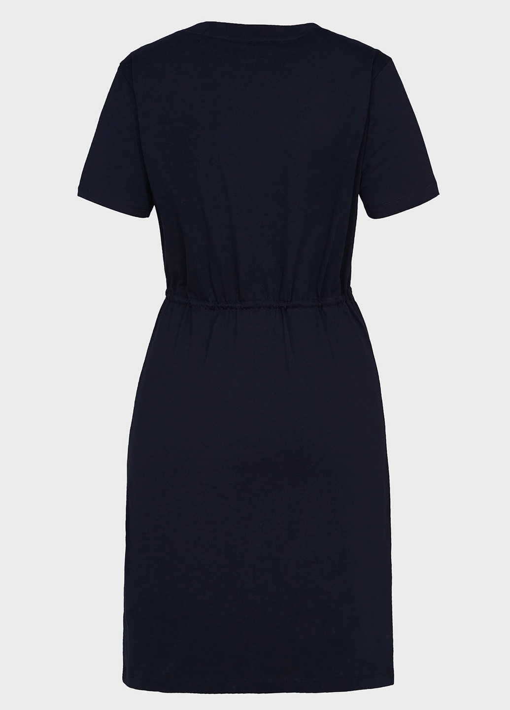 Синее кэжуал платье платье-футболка Tommy Hilfiger с логотипом