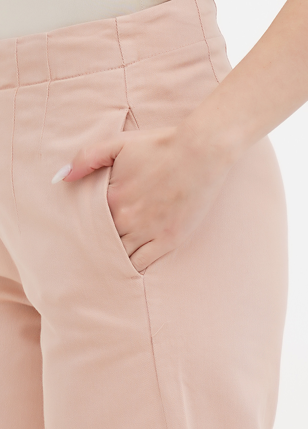 Светло-розовые кэжуал летние кюлоты брюки Motivi