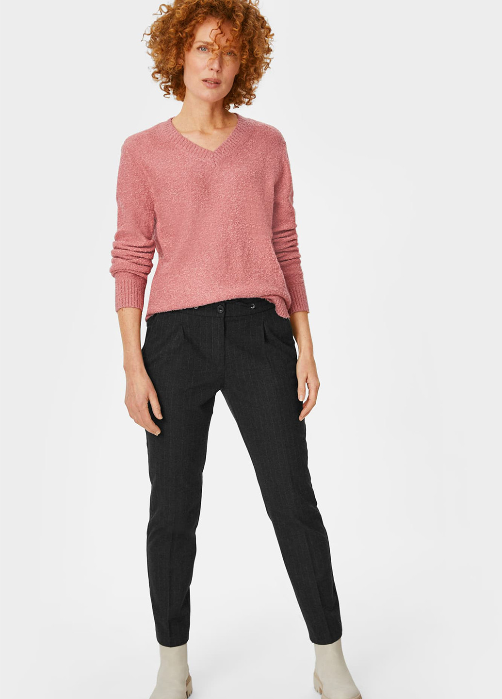 Розовый демисезонный пуловер пуловер C&A