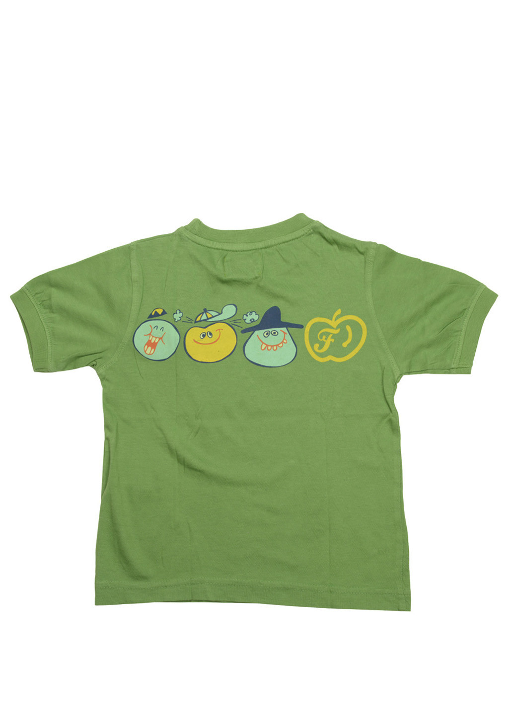 Зеленая летняя футболка с коротким рукавом Frutta